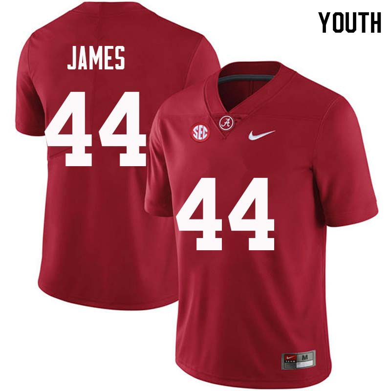 Alabama Crimson Tide Youth Kedrick James #44 Crimson NCAA Nike Authentic Stitched College Football Jersey VI16O88SZ